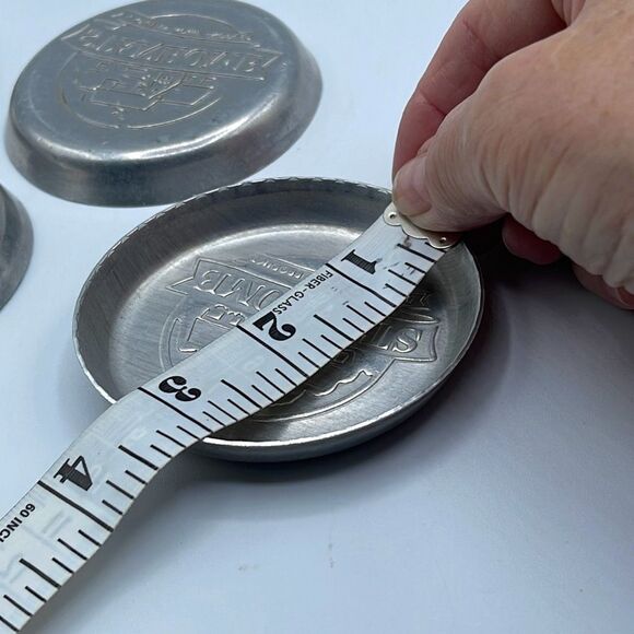 Set of 6 Stanhome aluminum coasters - Picture 4 of 4